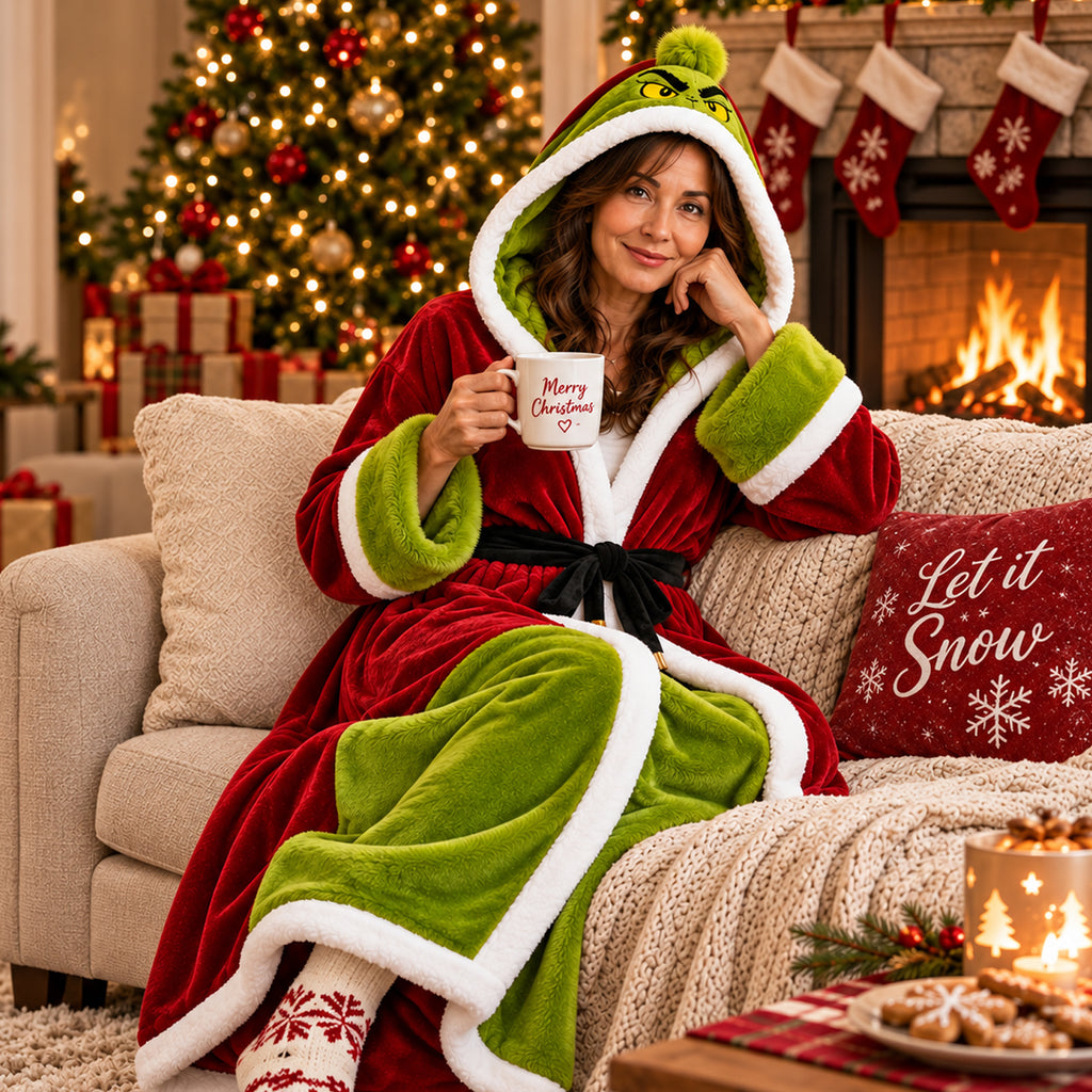 Christmas Heated Wearable Blanket for Adults USB Powered Heated Cozy Blanket Oversized Winter Loungewear Gift