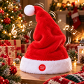 Musical Dancing Santa Hat with Christmas Songs Funny Moving Christmas Hat for Adults and Kids